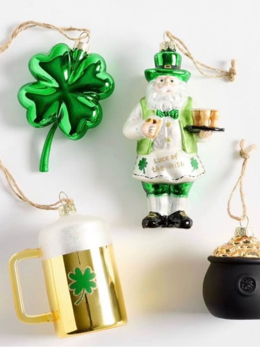 Pottery Barn St. Patrick's Day Ornaments - Set of 4 SKU: 1822889